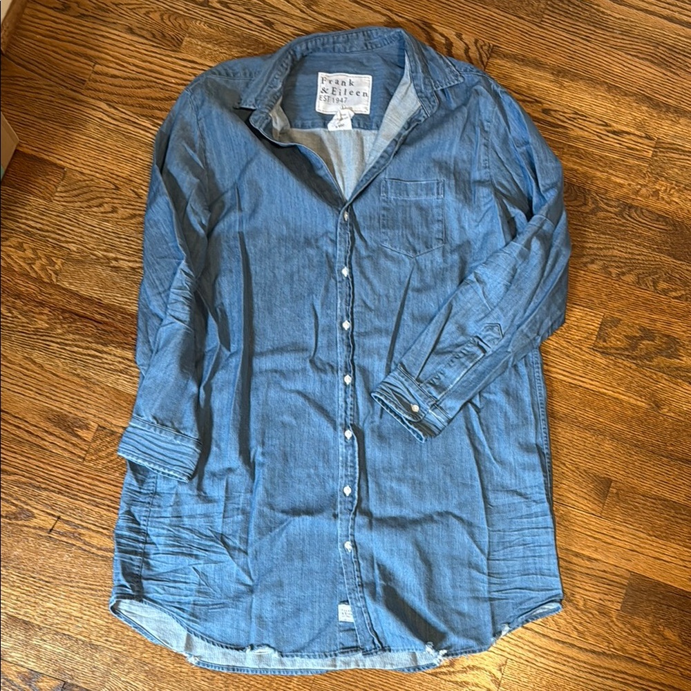 Frank & Eileen Mary Dress in Famous Denim sz L